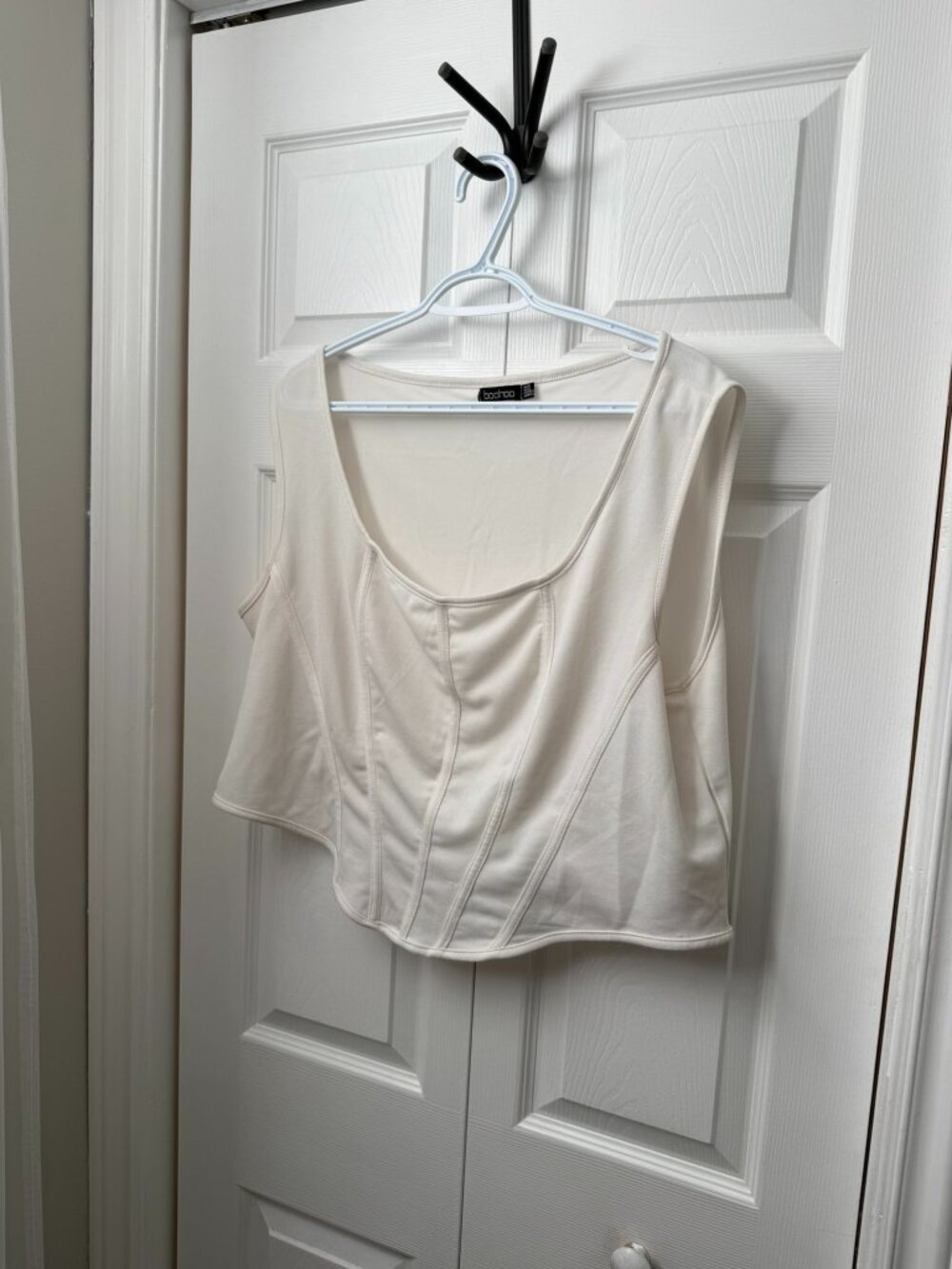 Cream Corset Style Crop Top - Size US 18 / CA 22